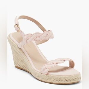 Stuart Weitzman Twist Espadrille Platform Wedge Sandal SZ 8